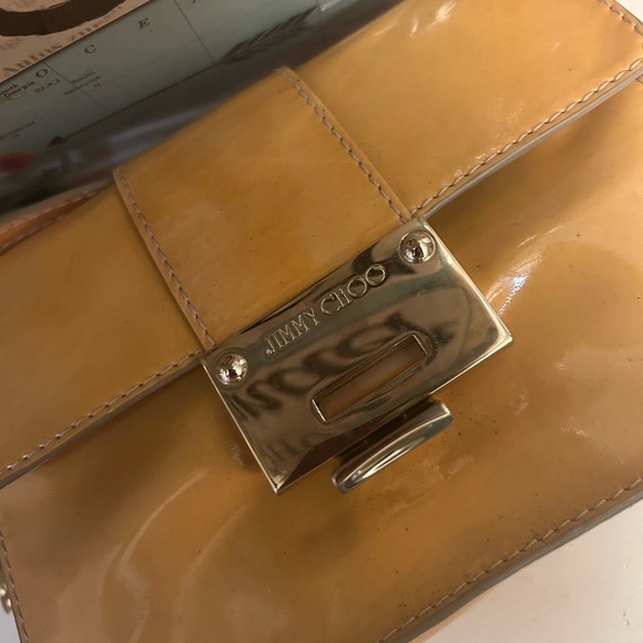 Jimmy Choo calfskin Rebel mini 2 way handbag in Ferocious Yellow! - Picture 8 of 8